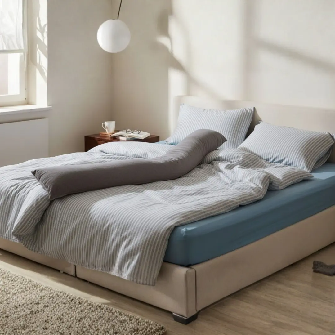 Bett als Symbol für besseres Schlafen nach Knie Operation