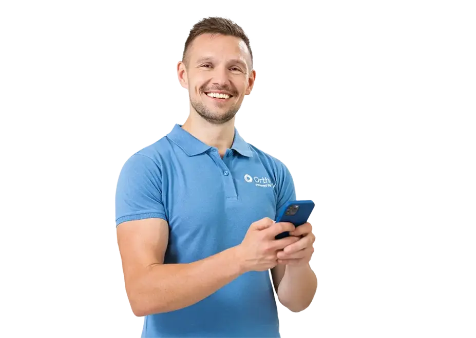 Mann mit Smartphone